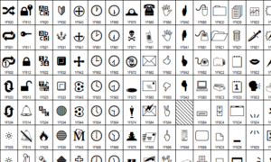 A selection of unicode characters