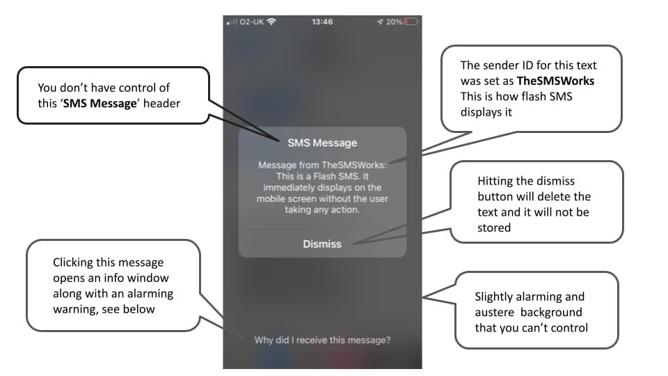 sms flash message app download