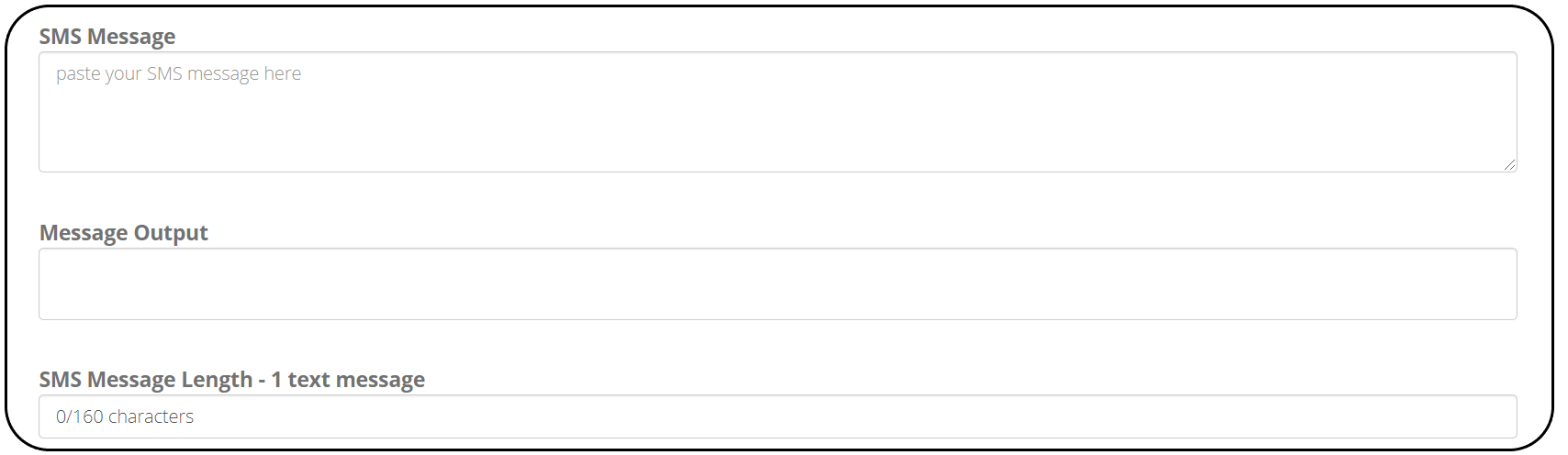 sms text message length