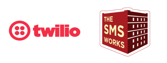 twilio and The SMS Works logo