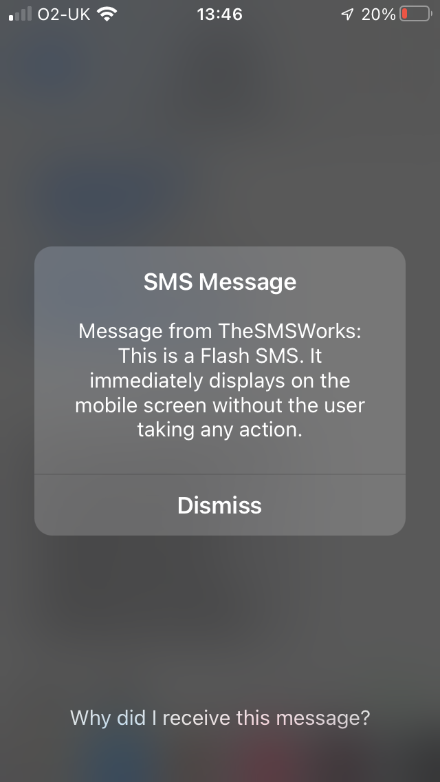 sms flash message samsung