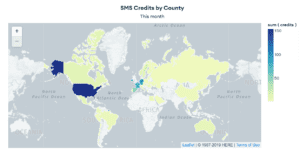 International- SMS map