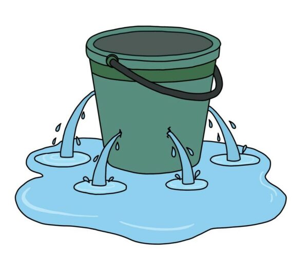 Green leaky bucket